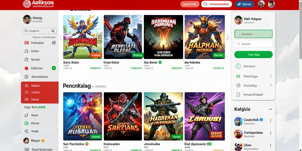 Fitur sosial untuk berbagi pencapaian permainan.