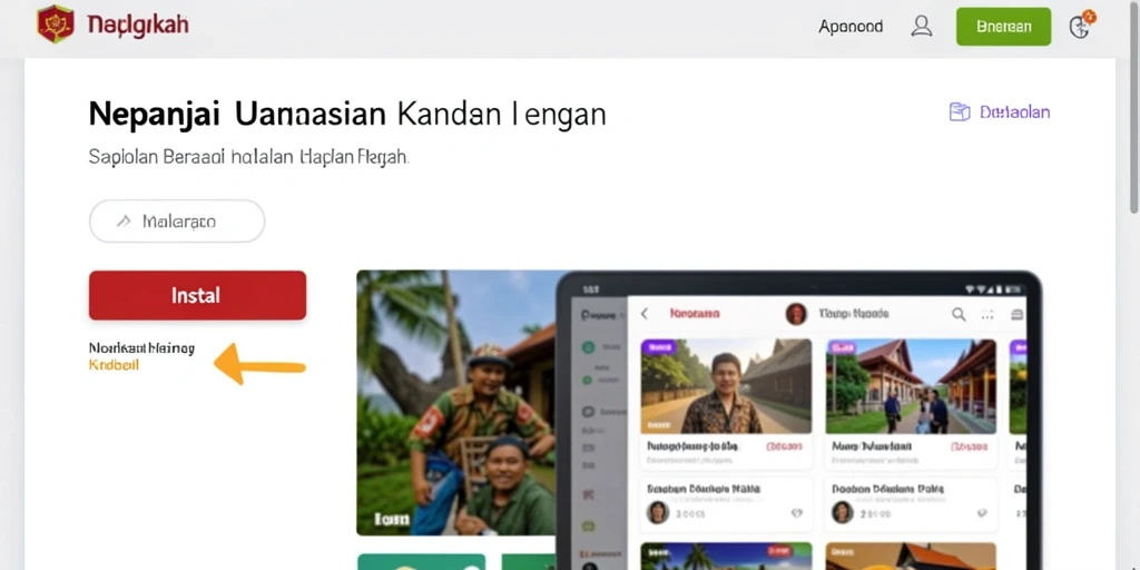 Adegan pertempuran epik melawan monster.