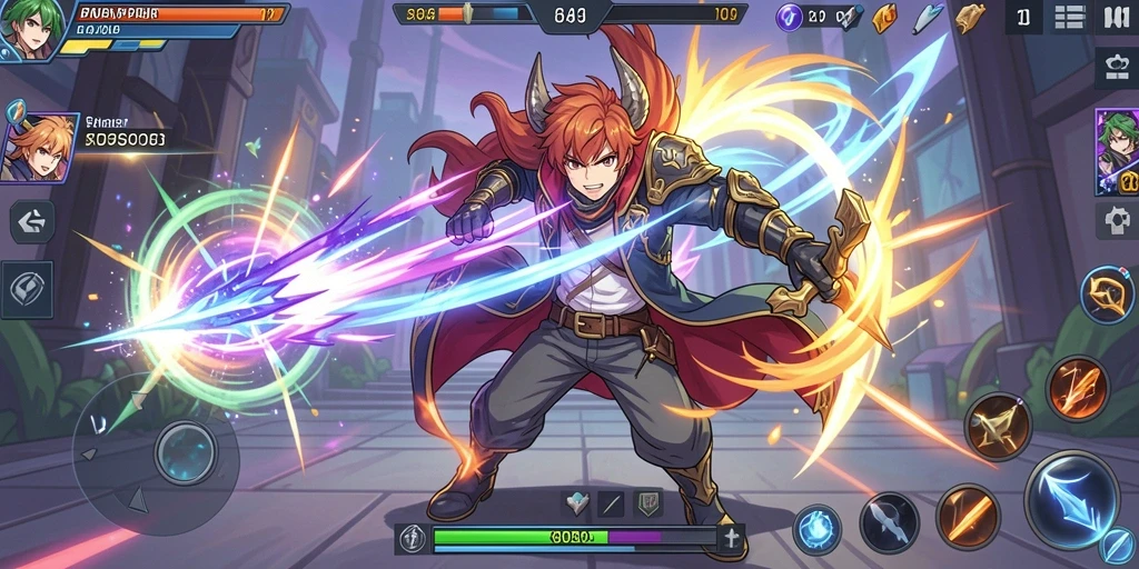 Mode multiplayer yang memungkinkan bersaing dengan teman.